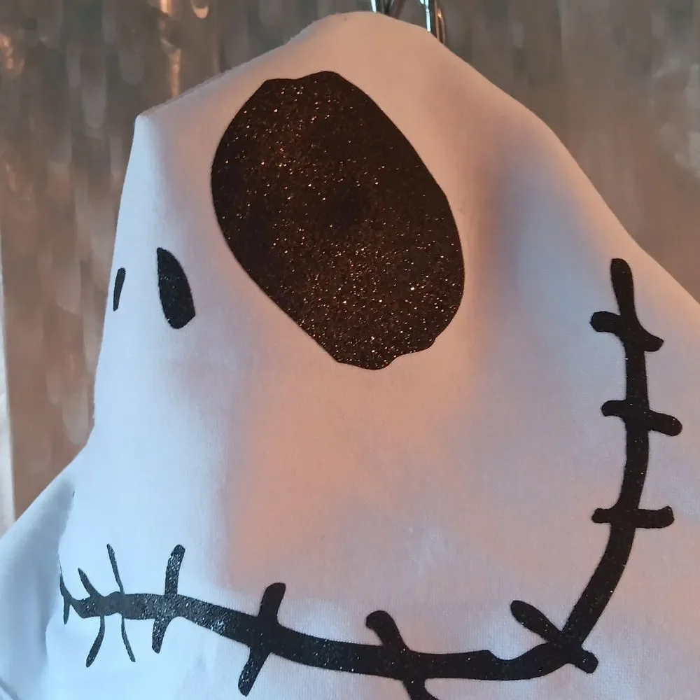 Disney Nightmare Before Christmas Black and White Striped Kids Costume Sz XS(4/5 - Picture 2 of 11